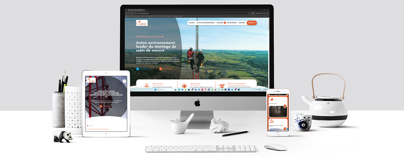 Réalisation du site internet Autan Environnement